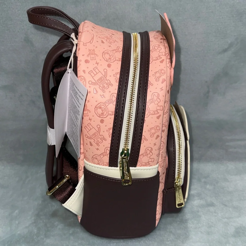 Loungefly Pink and Brown Anime Character Backpack